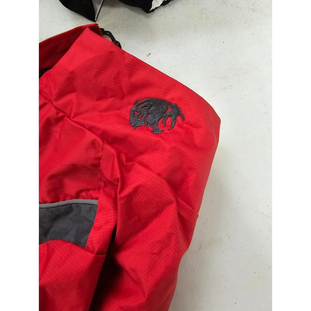 Touch Dog Outdoor Series Black Shark 700 Red‎ & Gray Dog Coat - Dog Size Small